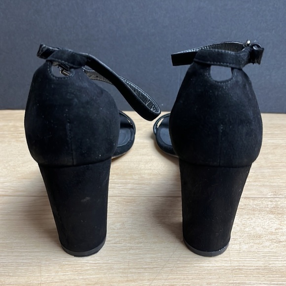 STUART WEITZMAN Nudistcurve 75 Block Heel Sandal (Women), BLACK SIZE 7 US - Picture 4 of 8